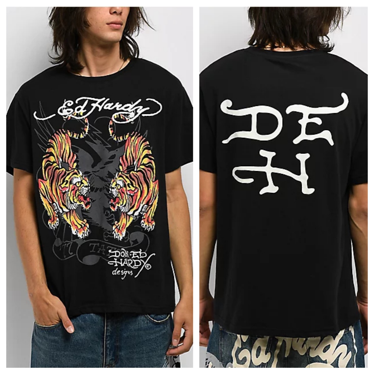 Streetwear Brand Clothing - ไทเกอร์ส เอ็ด แทททู อาร์ต สตรีท เทรนดี้แบรนด์เสื้อยืดผ้าฝ้ายเสื้อยืดลายกราฟิกผู้ชายผู้หญิงฤดูร้อนสตรีทแวร์