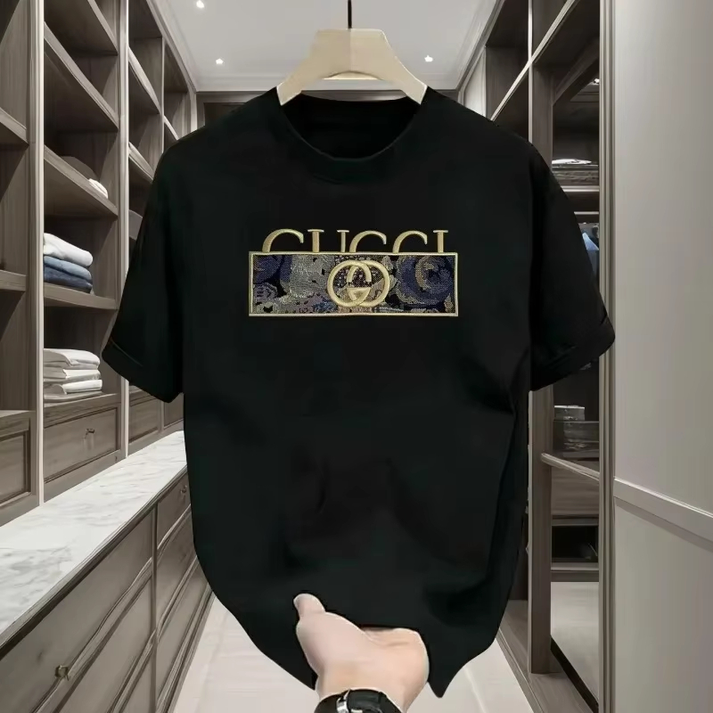 Streetwear Brand Tees - เสื้อยืดคอกลมแขนสั้นลายตัวอักษรแบรนด์หรูใหม่ปี 2026 สำหรับผู้ชาย สไตล์สตรีทแวร์