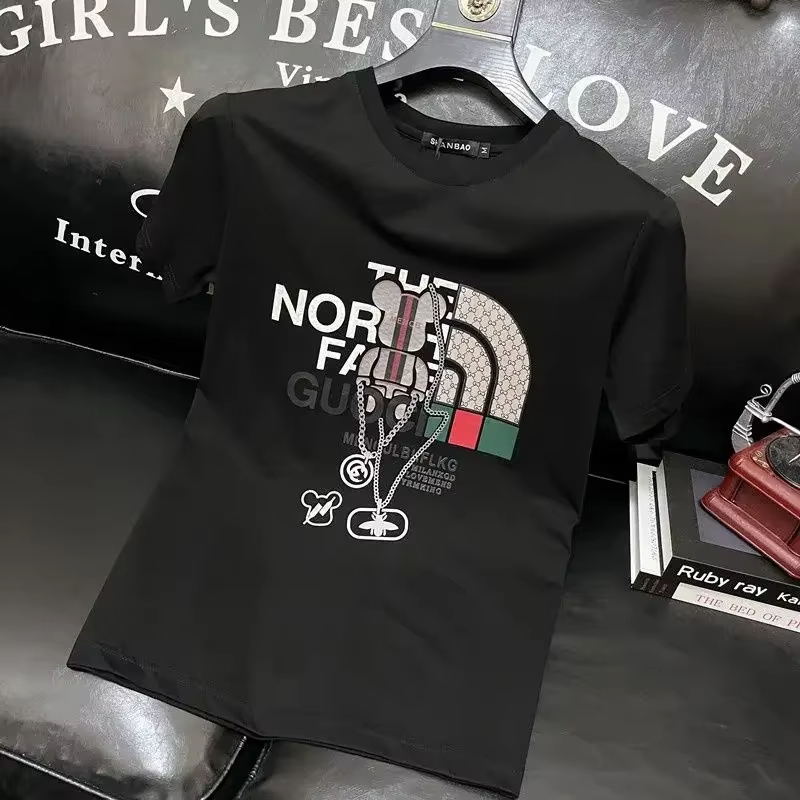 Streetwear Brand Clothing - เสื้อยืดพิมพ์ลายตัวอักษรแบรนด์หรูสำหรับผู้ชาย ผ้าฝ้ายแท้ 100% เสื้อยืดแขนสั้น เสื้อผ้าผู้ชายคุณภาพสูง สตรีทแวร์