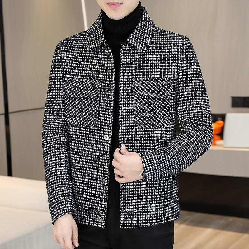 Streetwear Brand Clothing - ฤดูหนาวลายสก๊อตเสื้อแจ็คเก็ตผู้ชายแฟชั่นหนาสบายๆธุรกิจ Trench Coat สังคม Streetwear เสื้อกันหนาวผู้ชายเสื้อผ้า