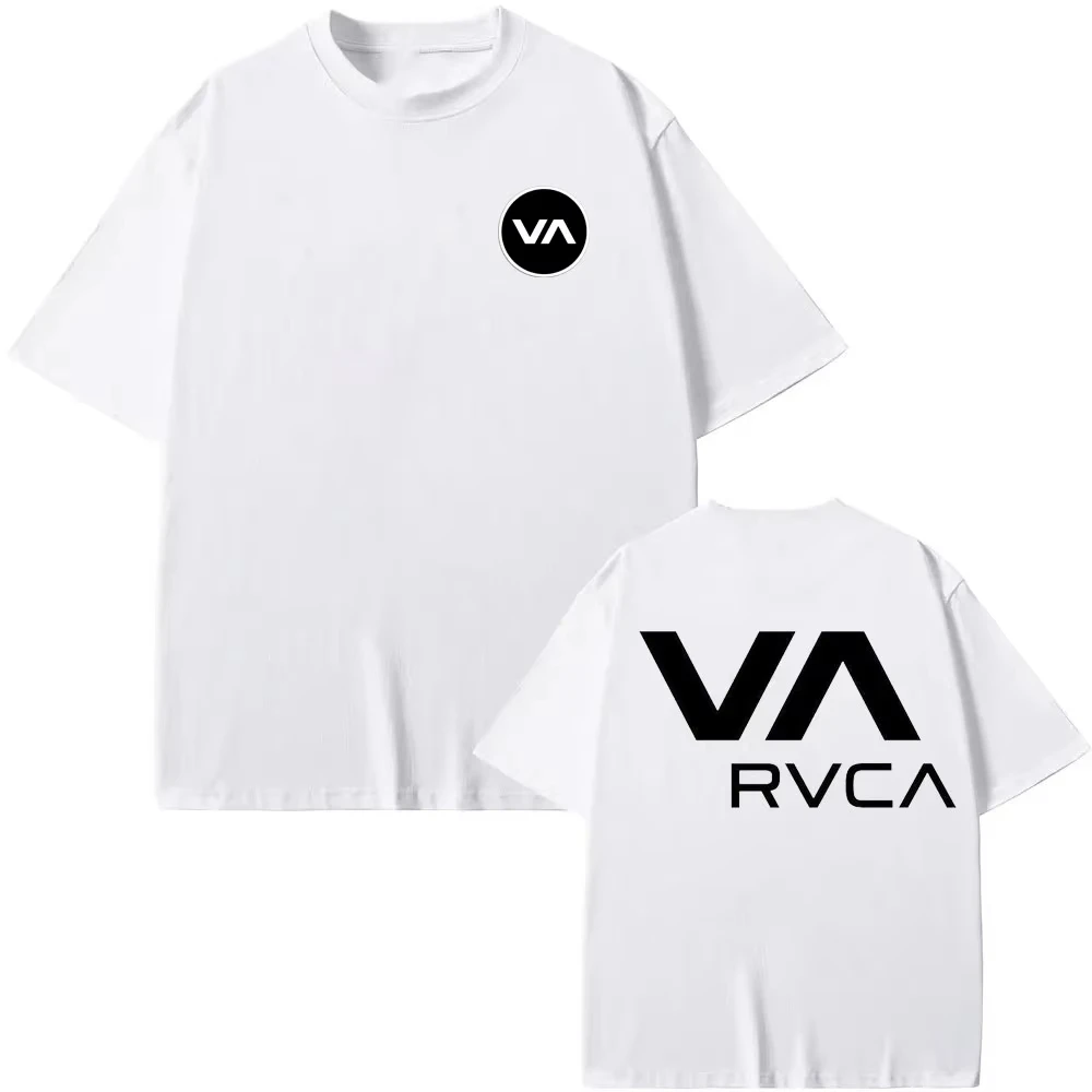 Streetwear Brand Tees - RVCA เสื้อยืดสีดำเสื้อยืดฤดูร้อนผ้าฝ้ายเสื้อยืดฤดูร้อนแขนสั้นแฟชั่นผู้ชายผู้หญิงออกแบบแบรนด์เสื้อยืดเสื้อผ้าสตรีทแวร์ชั้นนำ