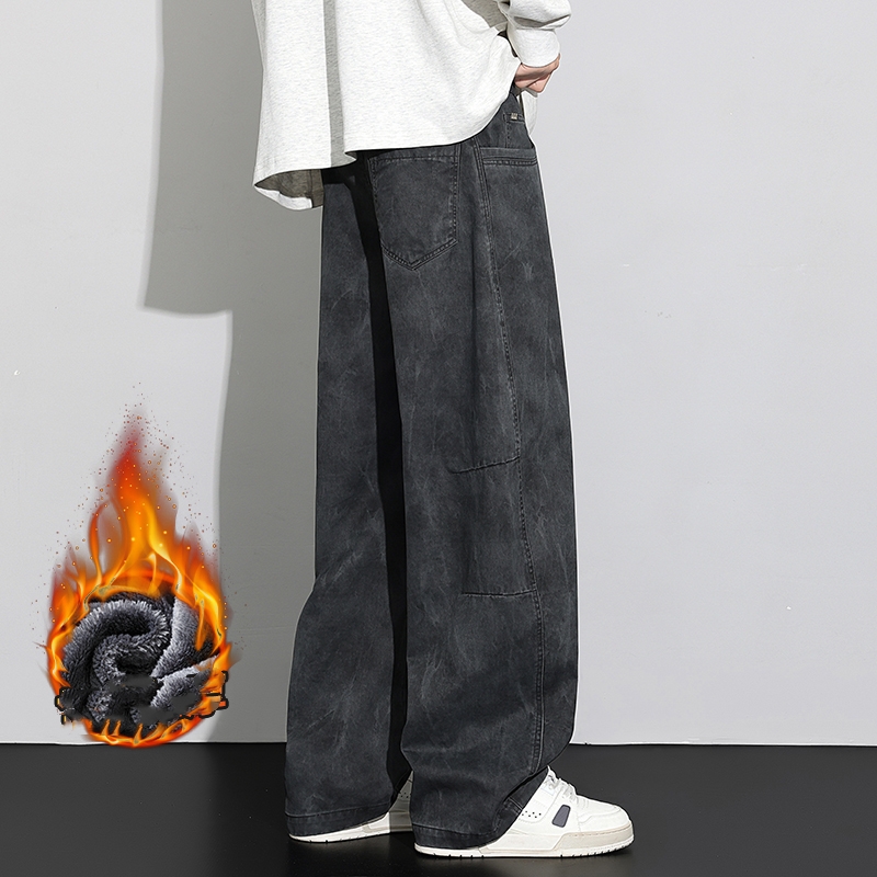 กางเกงขายาวผ้าฝ้ายทรงหลวมสำหรั - Streetwear Brand Clothing บทวิจารณ์และราคา