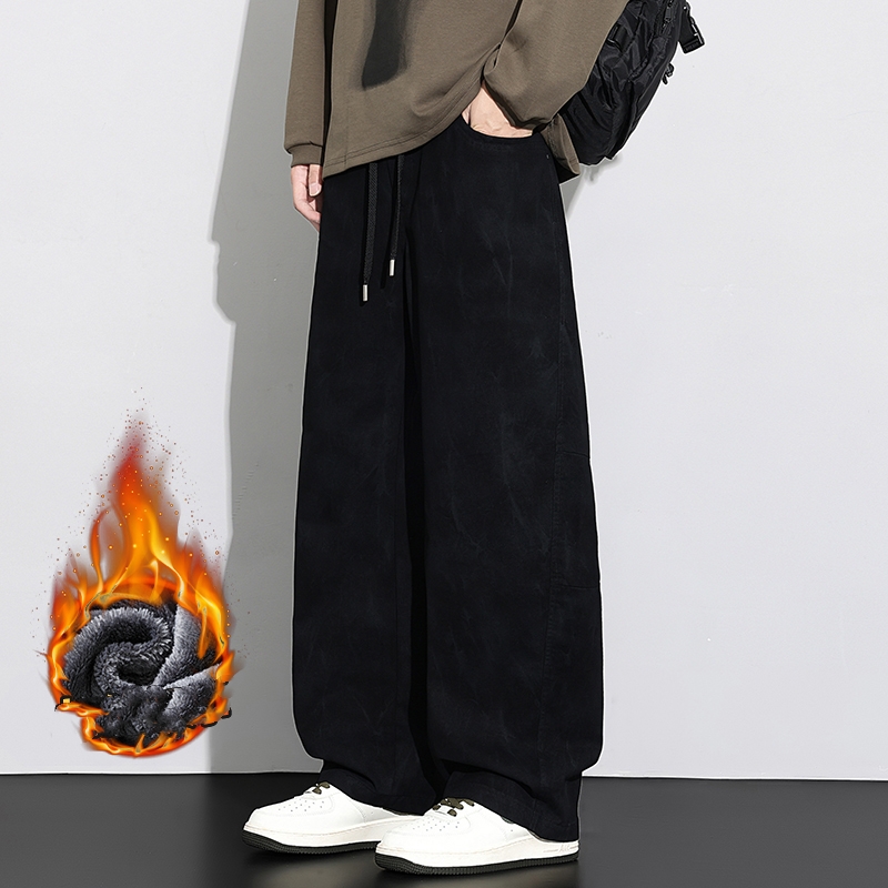 กางเกงขายาวผ้าฝ้ายทรงหลวมสำหรั - Streetwear Brand Clothing บทวิจารณ์และราคา