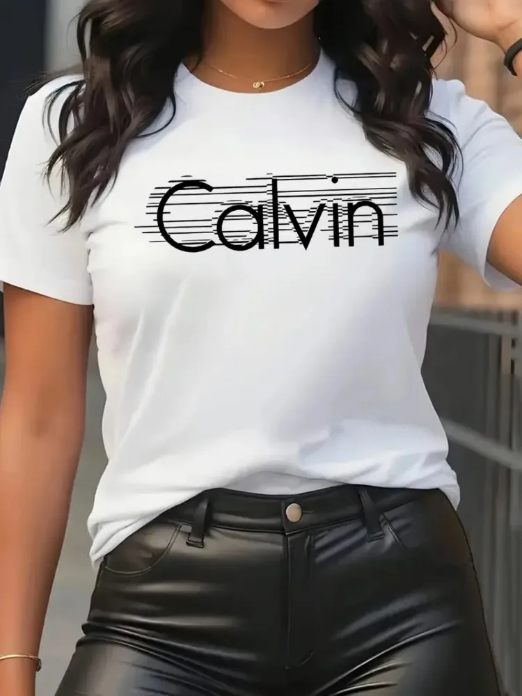 เสื้อยืดผู้หญิงคาลวินแฟชั่นลำล - Streetwear Brand Tees บทวิจารณ์และราคา